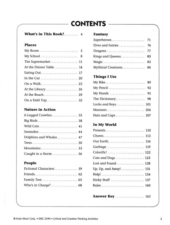 Critical and Creative Thinking Activities-Grade 4 – Miller Pads