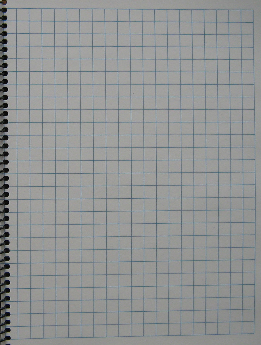 Legal Pad Binding, Letter Size Graph Paper, 8 sq/inch