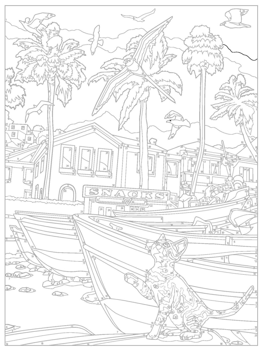 Creative Haven By the Sea Color by Number (Adult Coloring Books: Sea Life)