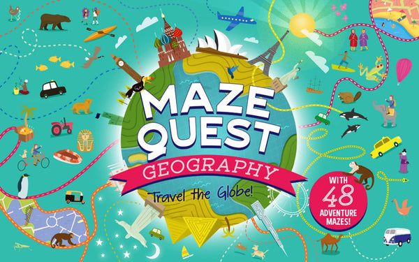 Maze Quest Geography: Travel the Globe!