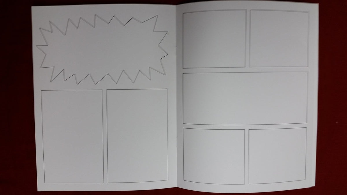 Comic Book Template Pages: Draw your own blank comic book kit for