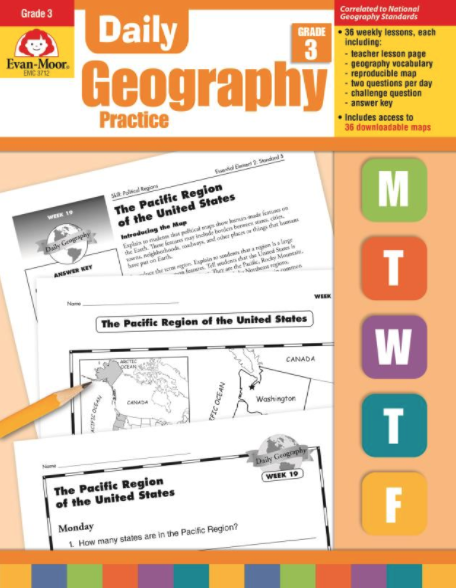 Daily Geography Practice: Grade 3