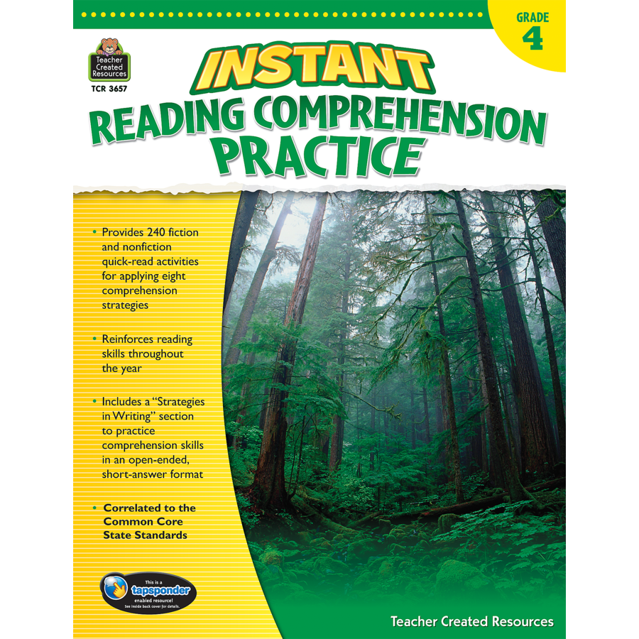 Instant Reading Comprehension Practice (Grade 4) Miller Pads & Paper