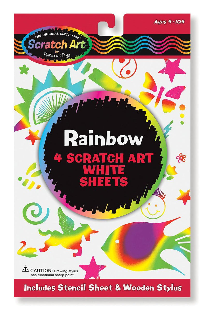 Scratch-Art Scratch Magic Rainbow White Multicolor Paper – Miller