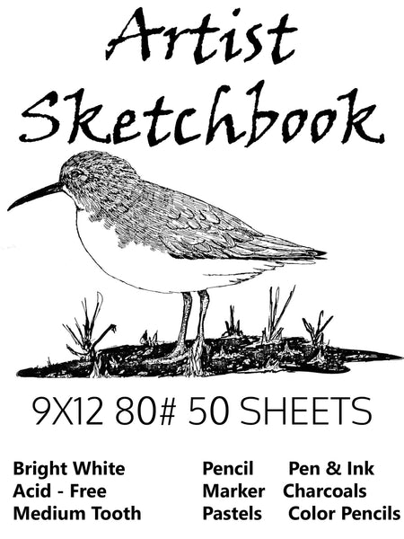 80# 9X12 Sketchbook