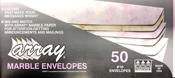 Marbled Envelopes in assorted colors