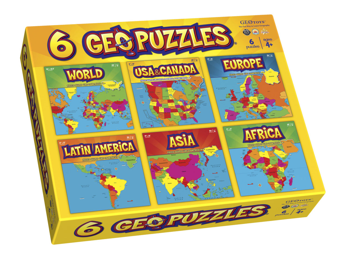 GEO Puzzles Complete Set of 6 in One Box – Miller Pads & Paper