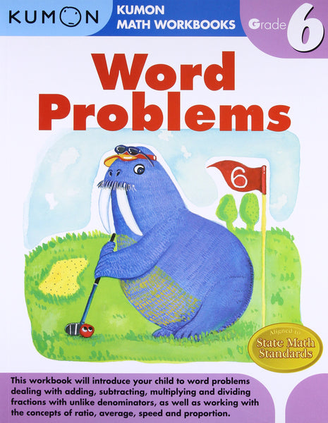Math Workbooks: Word Problems Grade 6
