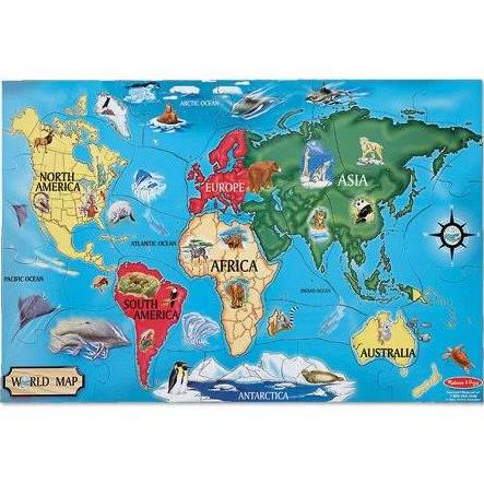 Floor Puzzle: World Map