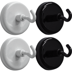 Black and White Magnetic Hooks