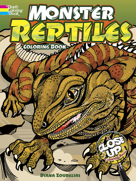 Monster Reptiles Coloring Book