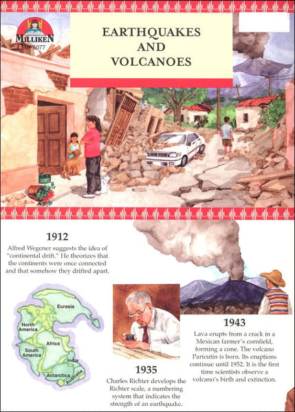 Earthquakes & Volcanoes Fold Out Timeline
