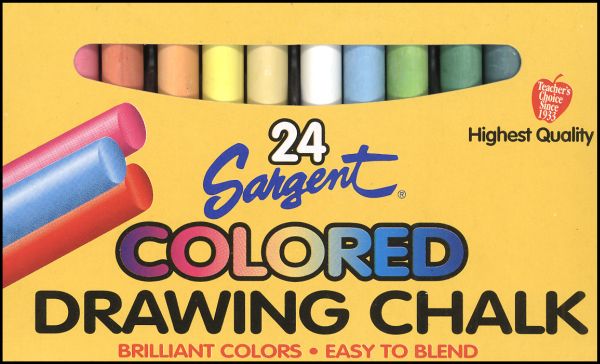 Sargent Art - Colored Drawing Chalk 24 Colors