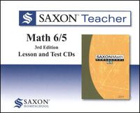 Saxon Math 6/5 Homeschool Saxon Teacher CD ROM 3rd Edition