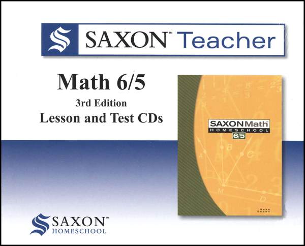 Saxon Math 6/5 Homeschool Saxon Teacher CD ROM 3rd Edition