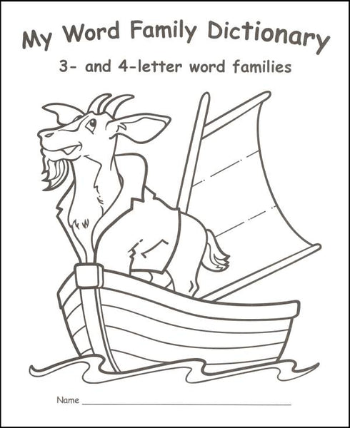 My Word Family Dictionary: 3- and 4-letter Word Families