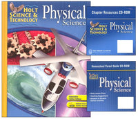 Holt Science & Technology Physical Science Homeschool Package With Parent Guide