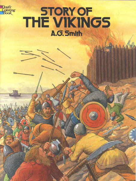 Story of the Vikings Coloring Book