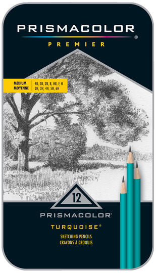Prismacolor - Turquoise Sketching Pencil Set