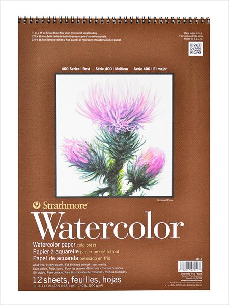 Strathmore 400 Series Wired Watercolor Paper Pad