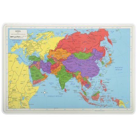 Learning Asia Map Placemat – Miller Pads & Paper