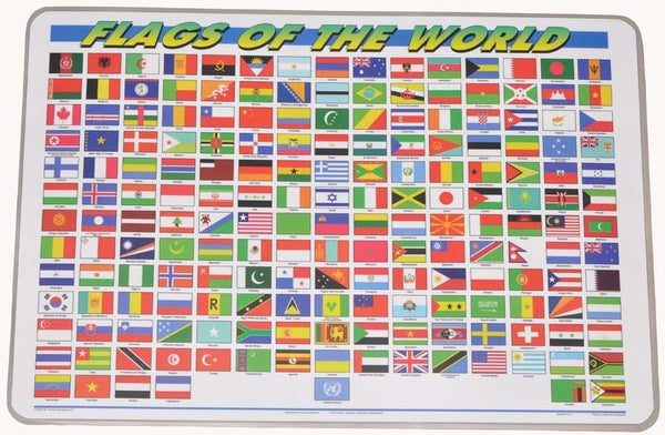 Learning Flags of the World Placemat