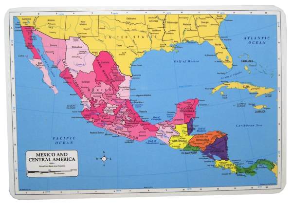 Learning Mexico & Cnetral America Placemat