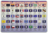 Learning State Flags Placemat