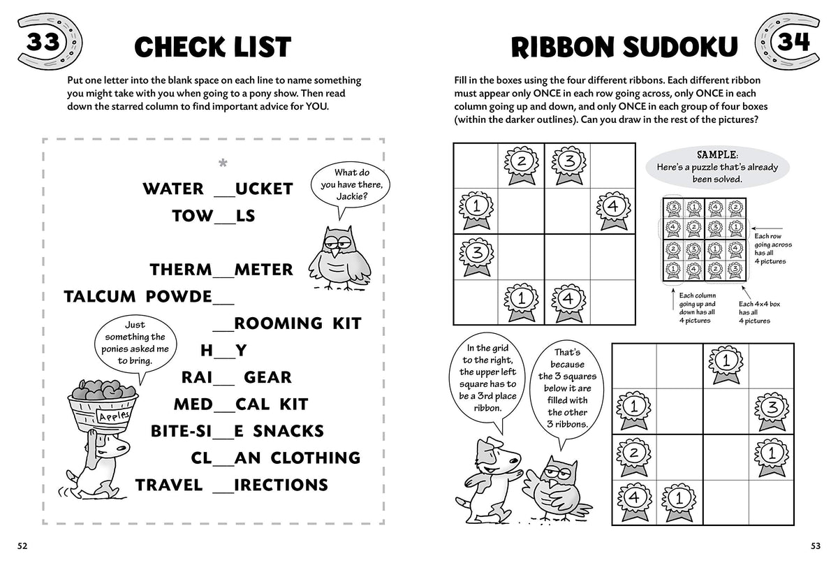 Pony Play Games & Puzzles: 100 Mazes, Picture Puzzles, Jokes, Riddles ...