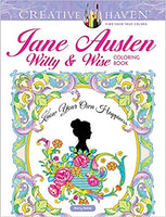 Creative Haven Jane Austen Witty & Wise Coloring Book (Creative Haven Coloring Books)