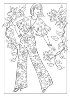 Creative Haven Fabulous Fashions of the 1970s Coloring Book