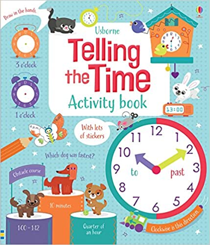 Telling the Time Activity Book (Usborne Math Sticker Activity Books)