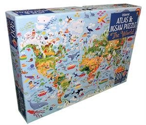 Atlas & Jigsaw Puzzle - The World