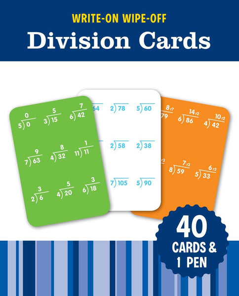 Write-On Wipe-Off Division Cards (Write-On Wipe-Off Learning Cards)