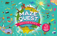 Maze Quest Geography: Travel the Globe!