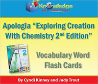 Apologia Exploring Creation With Chemistry Vocabulary Word Flash Cards (2nd Edition) CD
