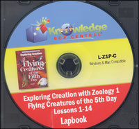 Exploring Creation w/ Zoology 1 : Flying Creatures of the 5th Day Lapbook Package (Lessons 1-14)
