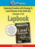 Exploring Creation w/ Zoology 3: Land Animals of the 6th Day Lapbook Package