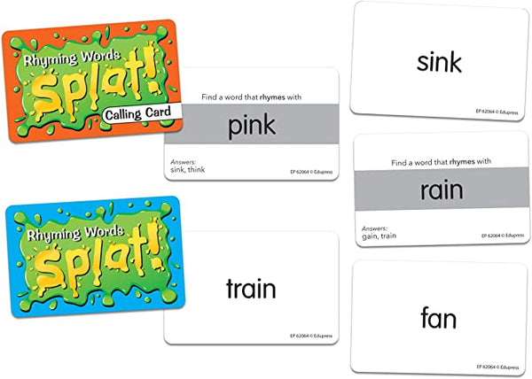 Splat! Rhyming Words- Teacher Created Resources – Miller Pads & Paper