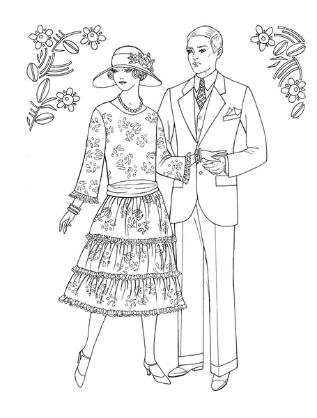 Creative Haven Fabulous Fashions of the 1950s Coloring Book [Book]