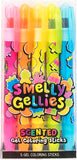 Smelly Gellies - Scented Gel Coloring Sticks, Crayons, Highlighters - 5 Count - Gifts for Kids by Scentco