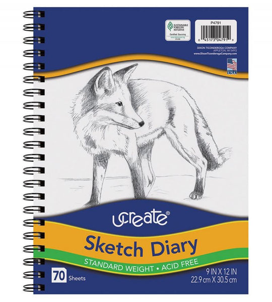 UCreate Sketch Diary 9"X12"