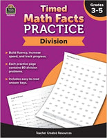 Timed Math Facts Practice - Division: Grades 3-5