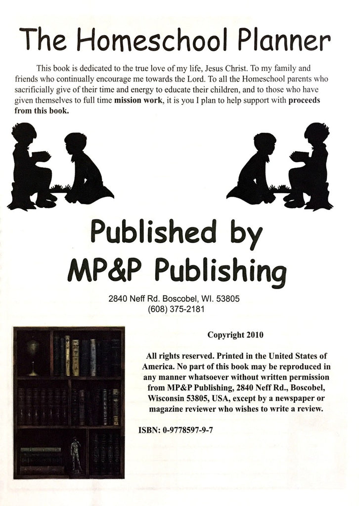 The Homeschool Planner Miller Pads & Paper