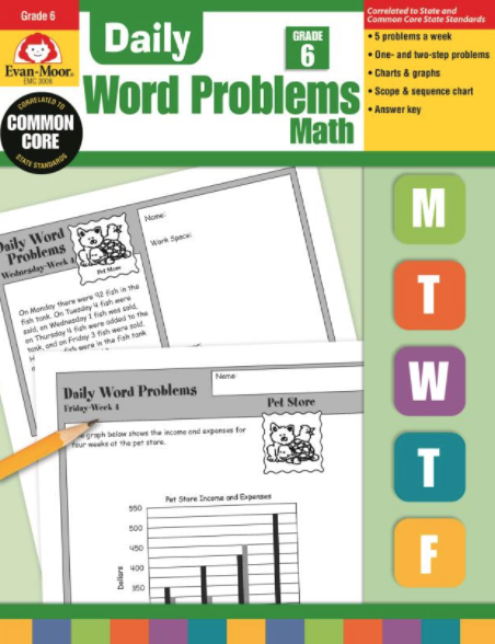 Daily Word Problems: Grade 6
