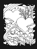 Heart to Heart Stained Glass Coloring Book