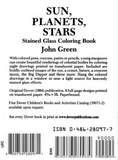 Sun, Planets, Stars Stained Glass Coloring Book