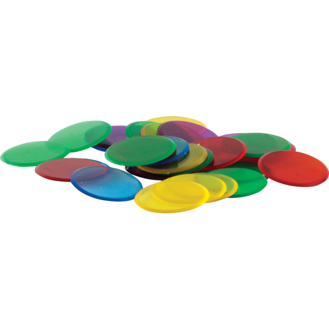 Transparent Counters Math Manipulatives Set of 250 – Miller Pads & Paper