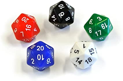 20 Sided Dice Set of 10