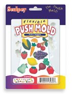 Flexible Push Mold - Fruits n' Veggies
